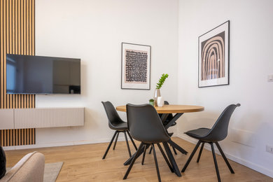 Esempio di una sala da pranzo scandinava