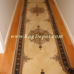 Infinity Medallion Ivory - Area Rugs