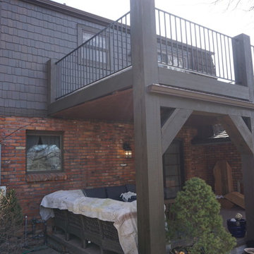 Cedar Shake siding with a custom deck