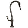 Feathered Swan Bar Faucet, Pewter