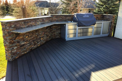 Example of a mountain style patio design in Other