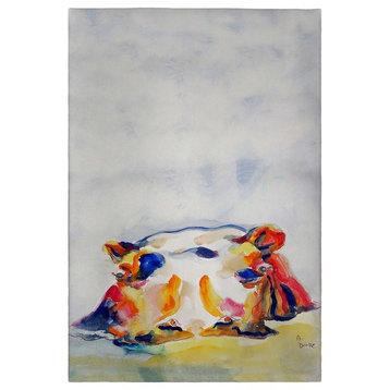 Hippo Guest Towel - Two Sets of Two (4 Total)