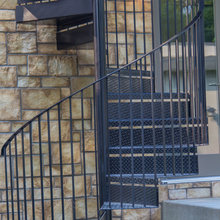 exterior spiral stairs