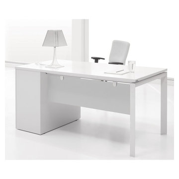 500 Series Clerk Desk | White Lacquer - $865.98