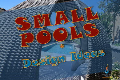 Mid-sized minimalist backyard custom-shaped pool photo in Las Vegas