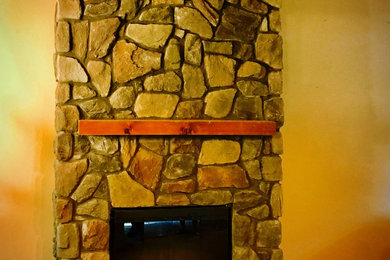 Broomfield fireplace and accent wall