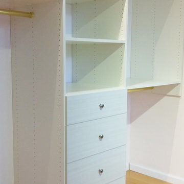 Etched White Chocolate Walk-in Closet