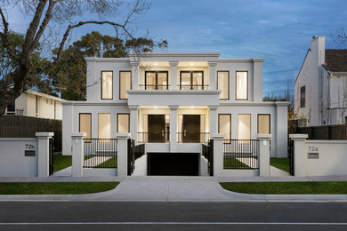 Contemporary duplex exterior in Melbourne.