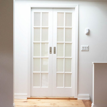Frosted Pocket Doors