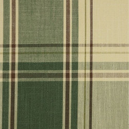Fern Green Hudson Yarn Dyed Big Plaid Blackout Fabric - Fabric