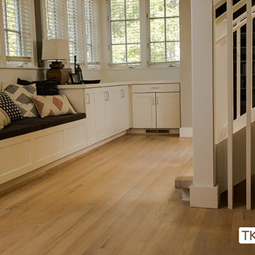 Select Oak Hardwood Finished in Cotton White Stain