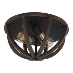 Feiss Allier 2 Light Flush Mount lighting in Traditional style - Lighting