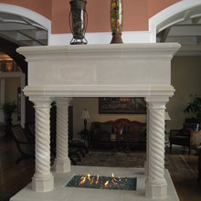 indoors fireplace
