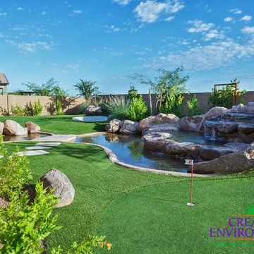 Unique Fountain Backyard