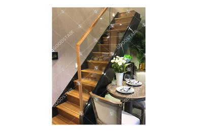 vk06d double steel plated stringer staircase