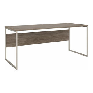 UrbanPro Modern Engineered Wood Computer Table Desk in Hickory brown ...