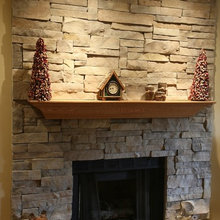 Living room fireplace