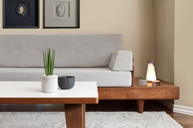 Example of a 1950s living room design