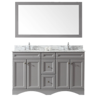 Talisa 60" Double Bathroom Vanity Set, Gray