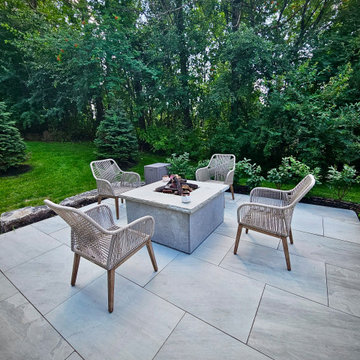 Custom Front Fire Feature Seating Area