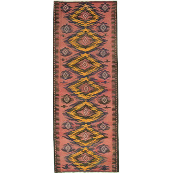Persian Kilim Fars Azerbaijan Antique 13'6"x5'2"