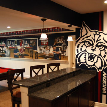 University of Arizona Sports Bar themed Mural by Tom Taylor of Wow Effects