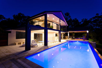Contemporary pool in Perth.