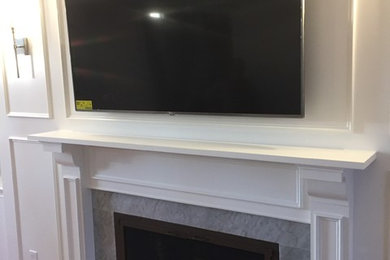 Custom Fireplace Mantle and Surround