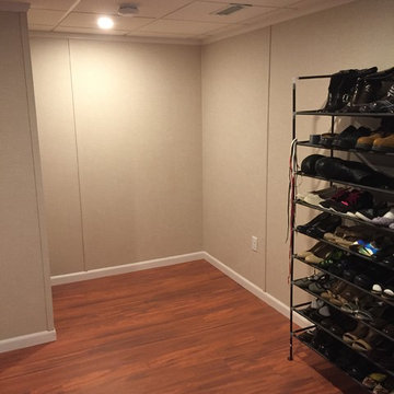 Added Living Space- Basement Before and After TBF