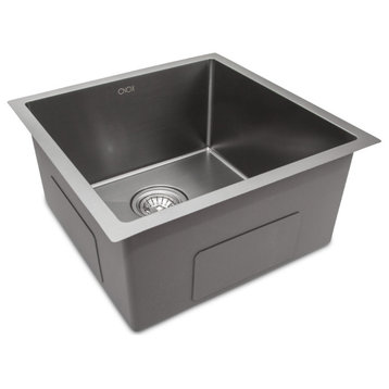 CNOX QUADRA Stainless Steel Kitchen Sink, 15"x15"x8"
