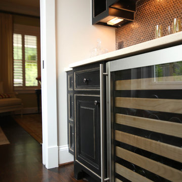 A sophisticated custom wet bar