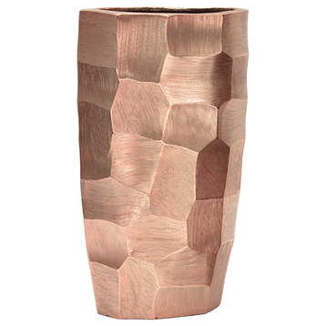 pounded-metal-vase, Copper