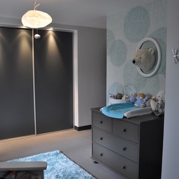 Maison familiale contemporaine - Chambre de bébé