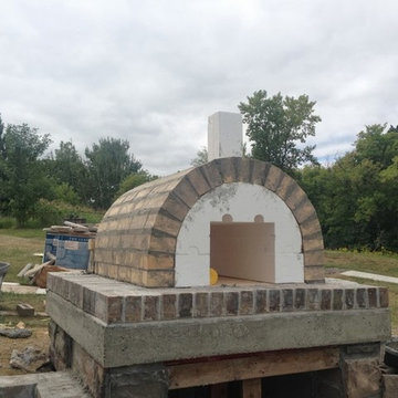 The Olson Family Wood Fired Brick Pizza Oven in Minnesota