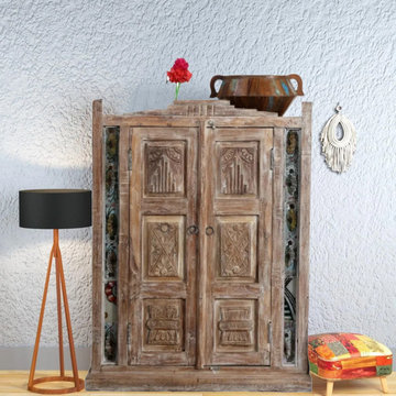 Why I'm Obsessed with Antique Armoires as Statement Home Bars
