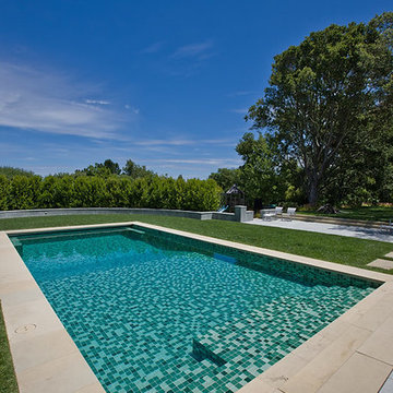 Green Mix Glass Tiled Pool