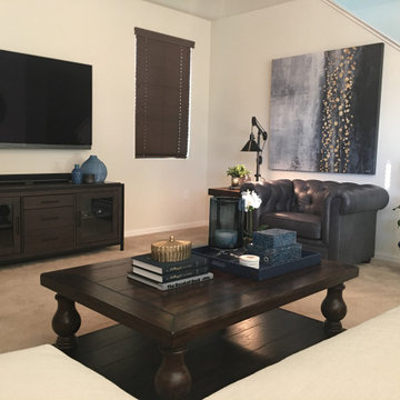 Bursts of Blue Brentwood Family Room