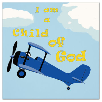 I Am A Child Of God Plane 12x12 Canvas Wall Art