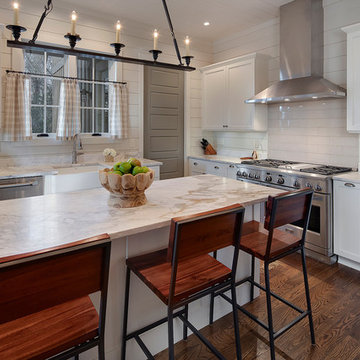 Calacatta Gold Honed Kitchen