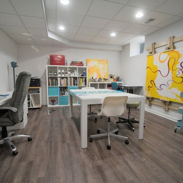 Berkley, MI Basement with Art Studio