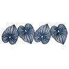 Double-Sided Blue Leaf Table Runner