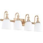 Quorum - Quorum Lighting Richmond Transitional Vanity, Aged Silver Leaf - Number of Bulbs: 4