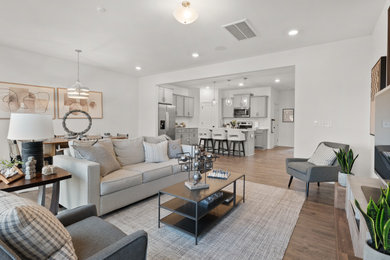 Inspiration for a living room remodel in Raleigh