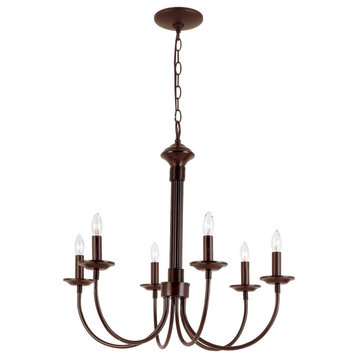 Candle 24" Chandelier, Rubbed Oil Bronze