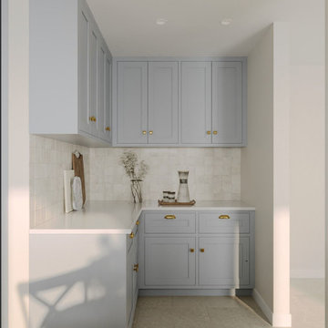 Kitchen - New Modern White Remodeling Project