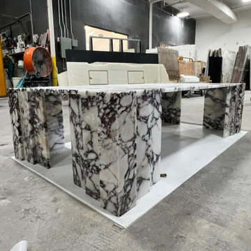 Custom Made Calacatta Viola Coffee Table