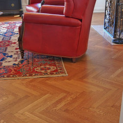 Rift Sawn White Oak from the Herringbone collection. - Engineered Wood Flooring