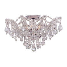 Crystorama Maria Theresa 5 Light Clear Crystal Semi-Flush, Swarovski Spectra