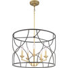 Landree Collection 5-Light Chandelier, Black