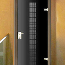 Milano-400W Black Glass - Interior Doors